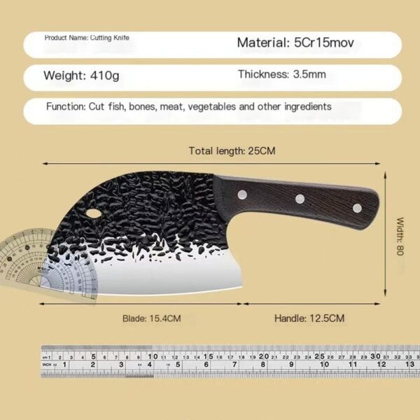 Kitchen Perfect Handmade Cleaver - Professional Serbian Chef Knife Factory - Image 2