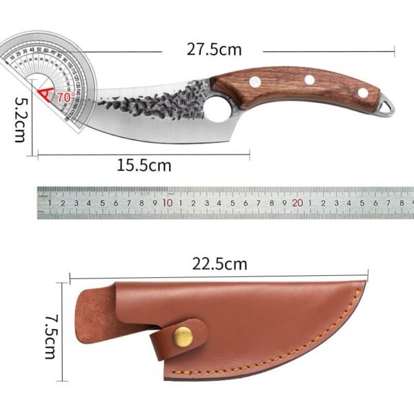 Chef knife sharp meat cleaver suitable for outdoor camping, barbecue, knife wholesale supply - Image 2