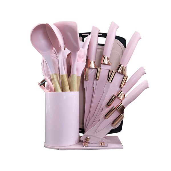 Clear Acrylic Scallop Knife 20 Piece Set High Quality Stainless Steel Knife Factory Direct Supply OEM Customization