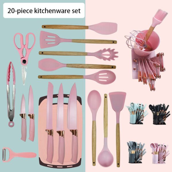 Clear Acrylic Scallop Knife 20 Piece Set High Quality Stainless Steel Knife Factory Direct Supply OEM Customization - Image 3