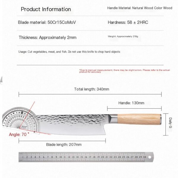Chef knife 8 inch stainless steel kirishima knife wholesale - Image 2